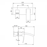 Смеситель для умывальника GAPPO G1007-2 хромированный