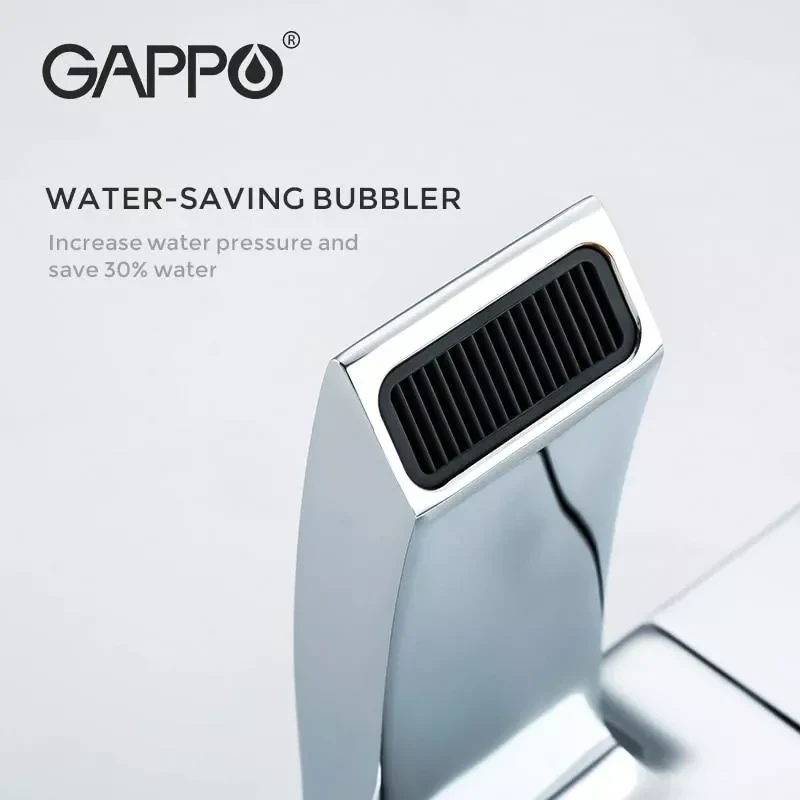 Смеситель для умывальника GAPPO G1007-40 хромированный