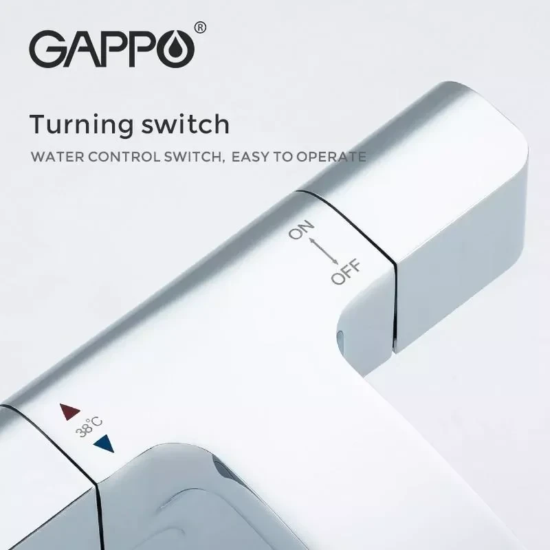 Смеситель для умывальника GAPPO G1007-40 хромированный