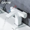 Смеситель для умывальника GAPPO G1007-50 белый/хром