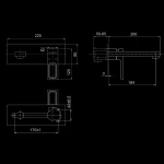 Змішувач для умивальника GAPPO G1017-12, білий/хром