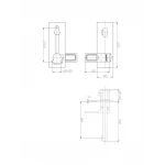 Змішувач для умивальника GAPPO G1017-12, білий/хром