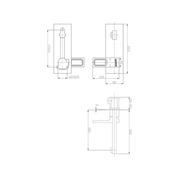 Змішувач для умивальника GAPPO G1017-12, білий/хром