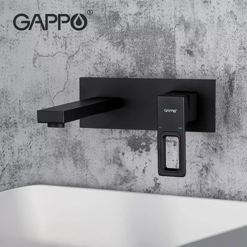 Смеситель для умывальника GAPPO G1017-16 черный