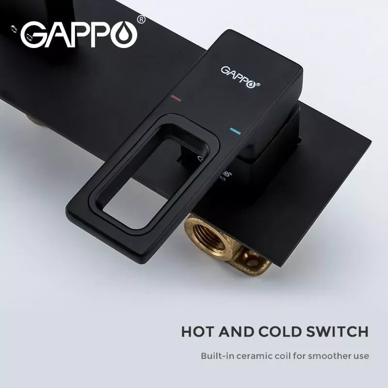 Смеситель для умывальника GAPPO G1017-16 черный
