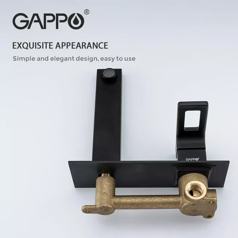 Смеситель для умывальника GAPPO G1017-16 черный