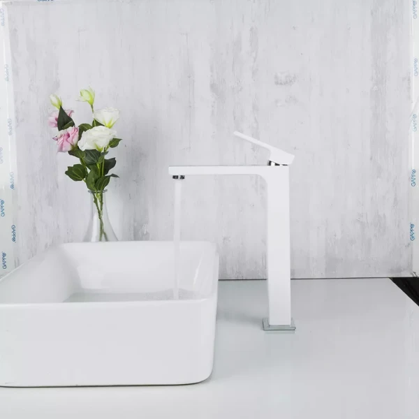 Смеситель для умывальника GAPPO G1017-2 белый/хром