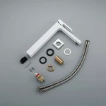 Смеситель для умывальника GAPPO G1017-2 белый/хром