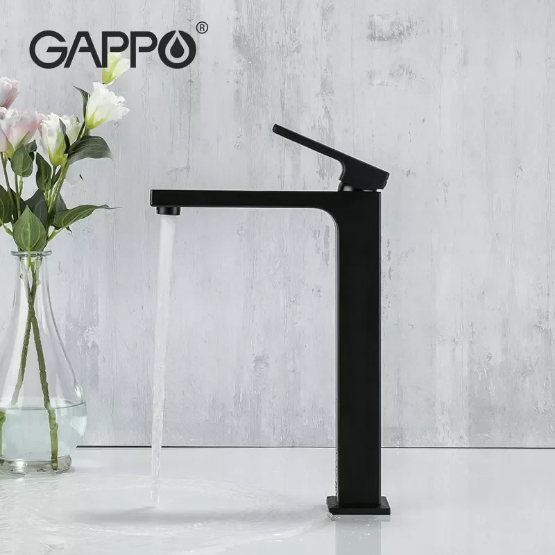 Смеситель для умывальника GAPPO G1017-62 черный