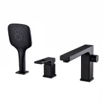 Смеситель для ванны GAPPO G1117-6 черный на борт.