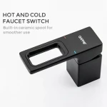 Смеситель для ванны GAPPO G1117-6 черный на борт.