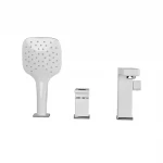 Змішувач для ванни на борт GAPPO G1117-8, білий/хром