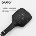 Душевая система GAPPO G2417-6 черная с переключателем на лейку