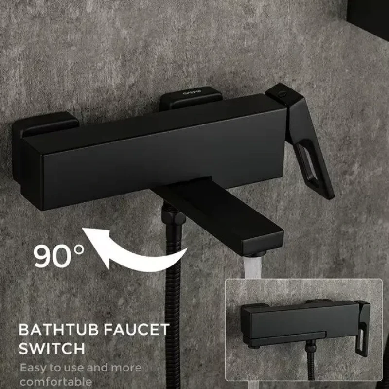 Смеситель для ванны GAPPO G3217-6 черный