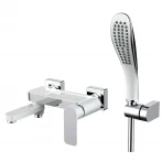 Змішувач для ванни GAPPO G3248, білий/хром