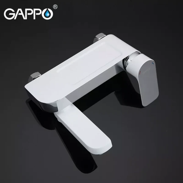 Смеситель для ванны GAPPO G3248 белый/хром