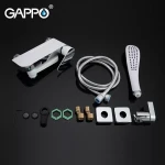 Смеситель для ванны GAPPO G3248 белый/хром