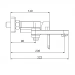 Смеситель для ванны GAPPO G3248 белый/хром
