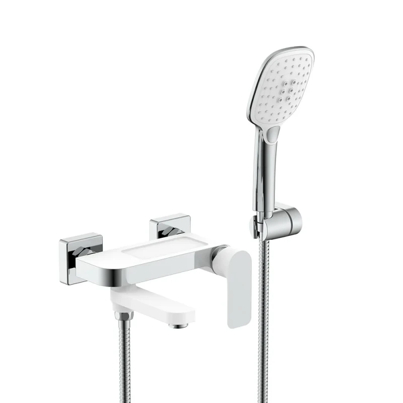 Змішувач для ванни GAPPO G3248, білий/хром