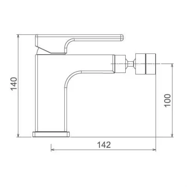 Смеситель для биде GAPPO G5017-8 белый/хром