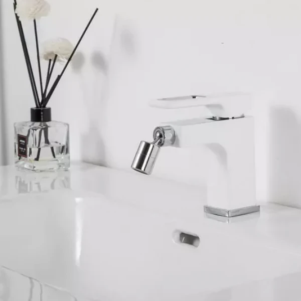 Смеситель для биде GAPPO G5017-8 белый/хром