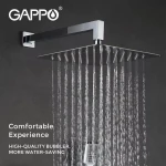 Душевая система встроенная GAPPO G7107-40 хромированная с переключателем на лейку 3-функции