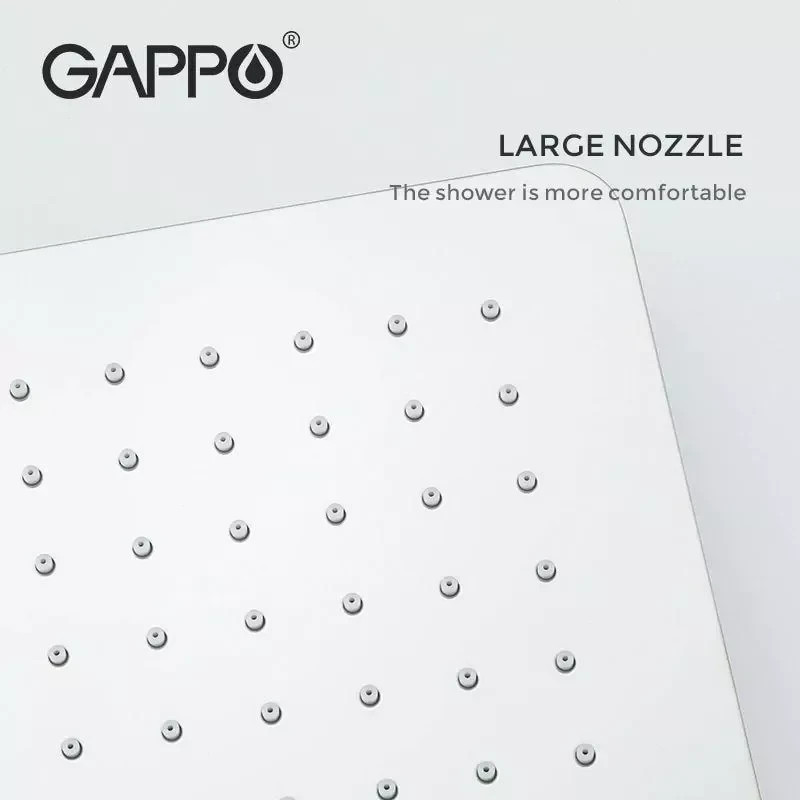 Душевая система встроенная GAPPO G7107-40 хромированная с переключателем на лейку 3-функции