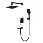 Душевая система GAPPO G7117-6 с переключателем на лейку на 3 функции черная