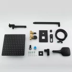 Душевая система GAPPO G7117-6 с переключателем на лейку на 3 функции черная