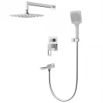 Встраиваемая душевая система GAPPO G7117-8 белая/хром с переключателем на лейку 3-функции