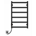 Полотенцесушитель электрический DEFFI Avast 500x800 140 Вт левый черный
