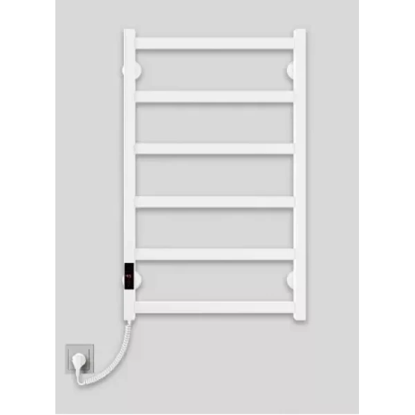 Полотенцесушитель электрический DEFFI Avast 500x800 140 Вт левый белый