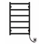 Полотенцесушитель электрический DEFFI Avast 500x800 правый 140 Вт черный