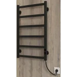 Полотенцесушитель электрический DEFFI Avast 500x800 правый 140 Вт черный