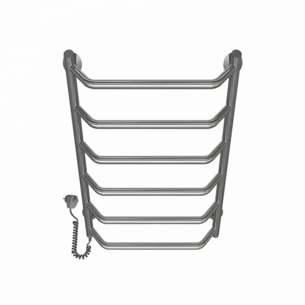 Полотенцесушитель электрический DEFFI Трапеция 500x600 мм 95 Вт хромированная левая