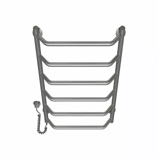 Полотенцесушитель электрический DEFFI Трапеция 500x600 мм 95 Вт хромированная левая