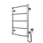 Полотенцесушитель электрический DEFFI Трапеция 500x600 мм 95 Вт хромированная левая