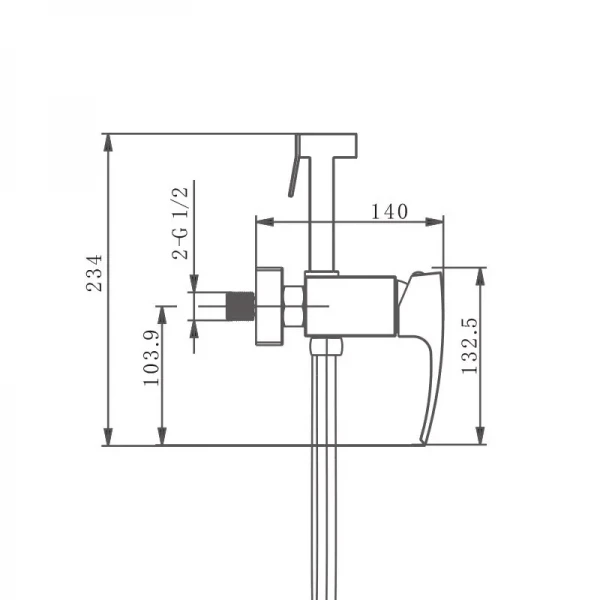 Гигиенический душ GAPPO G2007-8 белый/хром