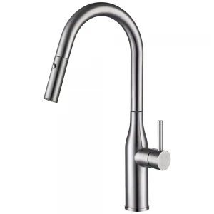 Смеситель для кухни GAPPO G4398-45 с выдвижным изливом сатин, 2 режима