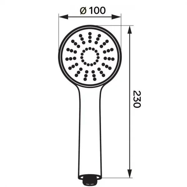 Лейка для душа WEZER WKY-12 хромированная 5-режимная
