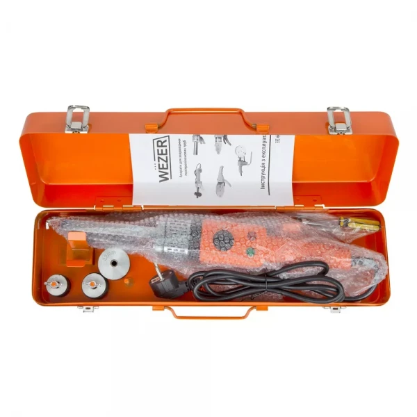 Сварочный комплект для труб ППР WEZER CF-32-5 800Вт с насадками Ø20-32