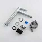 Смеситель для умывальника FRAP F1061-2 высокий хромированный