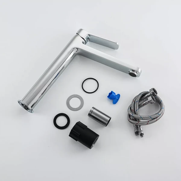 Смеситель для умывальника FRAP F1061-2 высокий хромированный