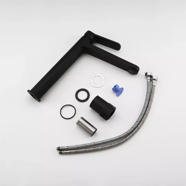 Смеситель для умывальника FRAP F1062-2 высокий черный