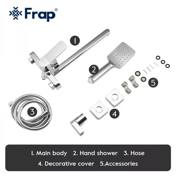 Смеситель для ванны FRAP F2261 хромированный