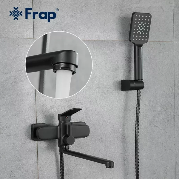 Смеситель для ванны FRAP F2262 черный