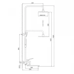 Душевая система FRAP F2461 с поворотным изливом, переключателем на лейку, 3 режима, белая/хром