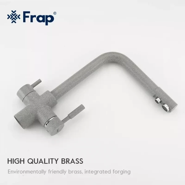 Смеситель для кухни FRAP F4352-22 на две воды серый