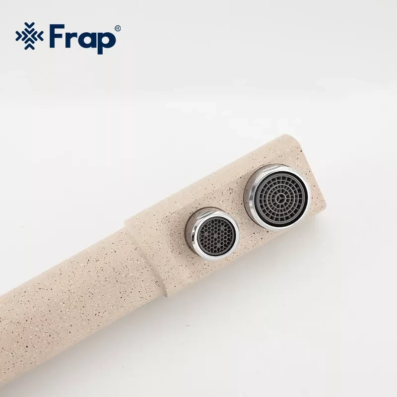 Смеситель для кухни FRAP F4352-23 на две воды бежевый