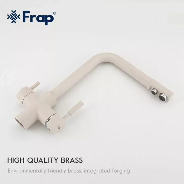 Смеситель для кухни FRAP F4352-24 для двух вод белый
